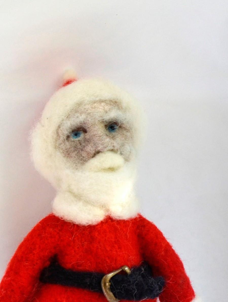 زفاف - Santa Claus, Art Dolls,Santa Claus figurine needle felted Santa Claus Christmas Santa Christmas decorations   felt doll santa claus dolls