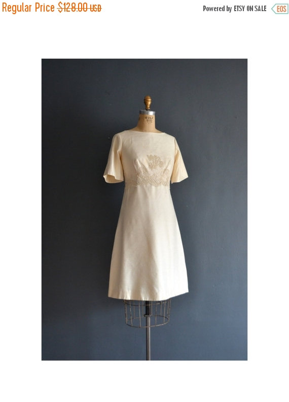زفاف - SALE - Bee / 60s wedding dress / 1960s wedding dress