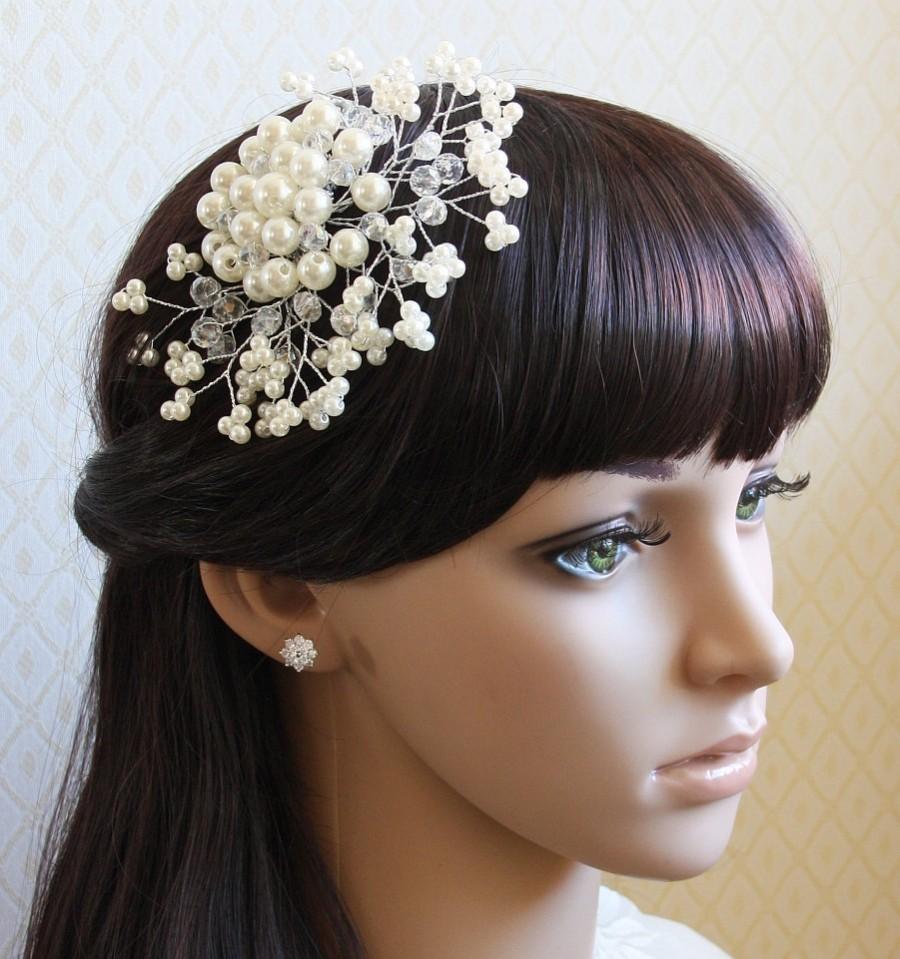 Wedding - Bridal Hair Comb, Pearl Comb, Crystal Bridal Comb, Wedding Hair Comb, Hair Comb, Wedding Comb, Bridal Headpiece, Bridal Comb