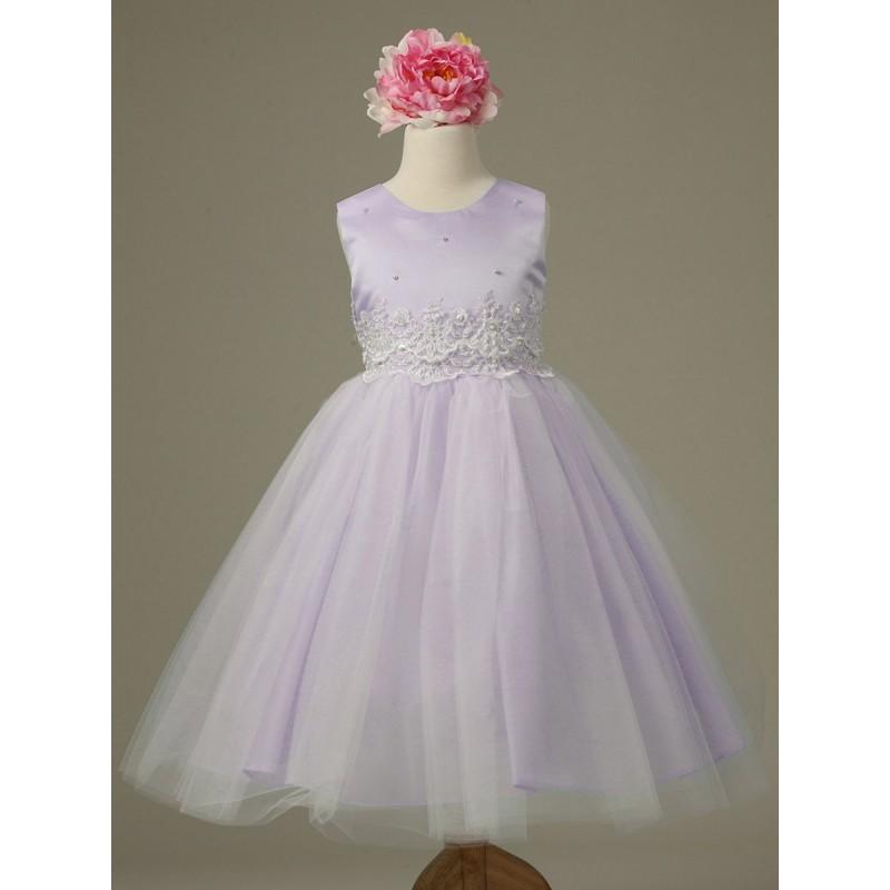 زفاف - Lilac Cinderella Tulle Flower Girl Dress Style: D1098 - Charming Wedding Party Dresses