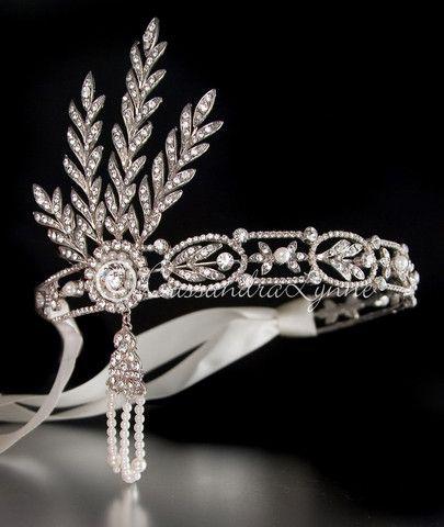 زفاف - Great Gatsby Wedding Headpiece With Rhinestones And Pearls