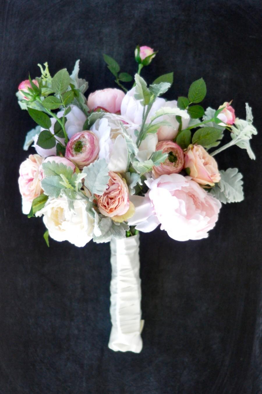 Свадьба - Blush Pink Peony Bouquet 