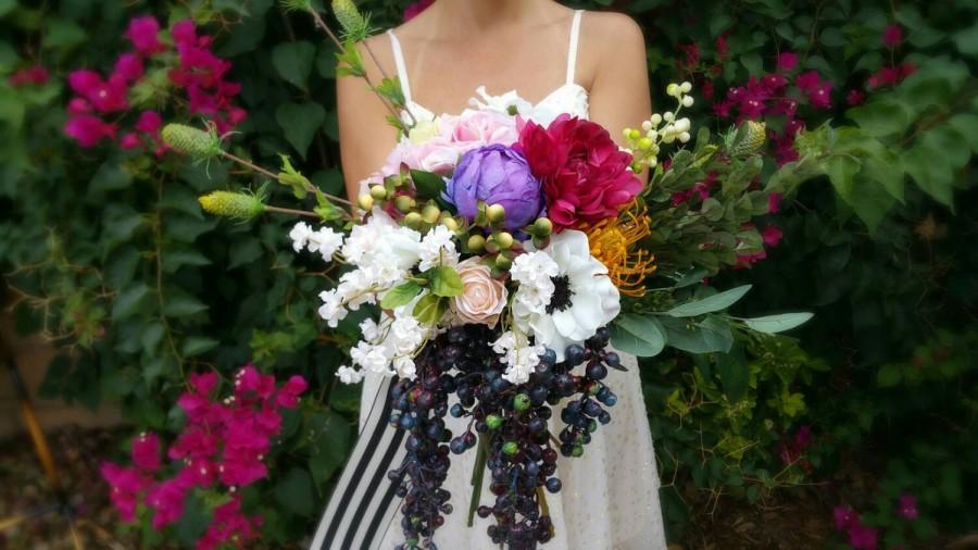 Свадьба - Bridal Bouquets, Bridal Bouquet, Wedding Bouquets, Wedding Flowers, Artificial Wedding Bouquet, Bridal Flowers, Silk Flower Bouquet, Flowers