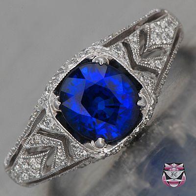 زفاف - Antique Engagement Ring Collection - Antique Sapphire Engagement Rings - Sapphire Engagement Ring