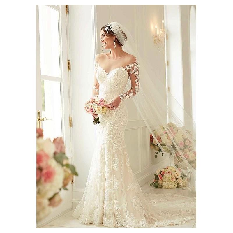 Mariage - Marvelous Tulle Jewel Neckline Mermaid Wedding Dresses with Lace Appliques - overpinks.com