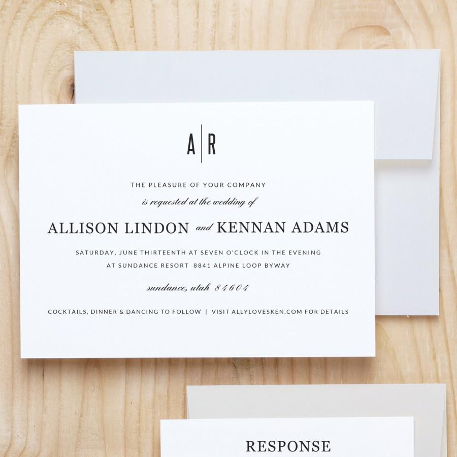 زفاف - Instant DOWNLOAD Printable Wedding Invitation Template 