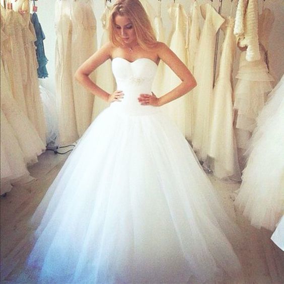 Свадьба - Sexy Prom Dress,Long Prom Dress,White Ball Gown Wedding Dress,Wedding Gown