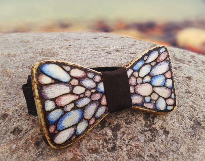 Свадьба - Wooden bow tie , handpainted pyrography bowtie, mens bowties, womens bow ties, wedding bow tie, gift for her, gift for him