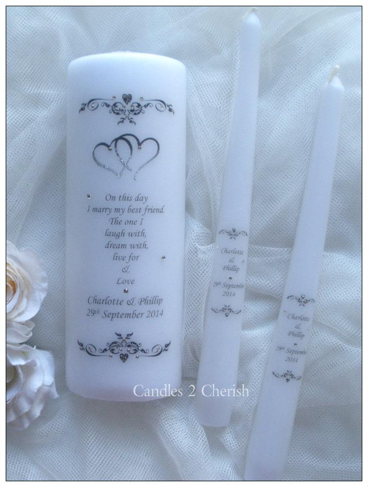 زفاف - Unity Candle Set - Personalised Unity Candle - Wedding Candles - Unity Candle