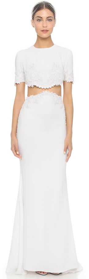 Mariage - Reem Acra I'm Chic Two Piece Gown