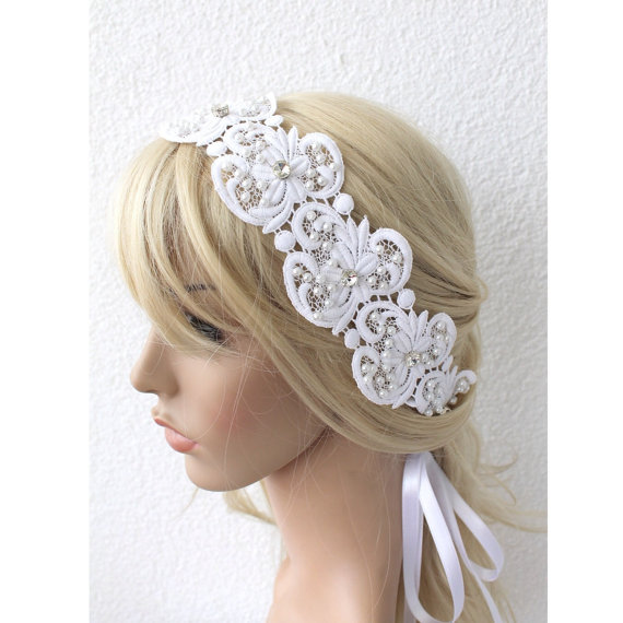 Hochzeit - Wedding Headband, Bridal Headband, Rhinestone Headband, Bridal Hair Accessory, Wedding Hair Accessory, Rhinestone Halo