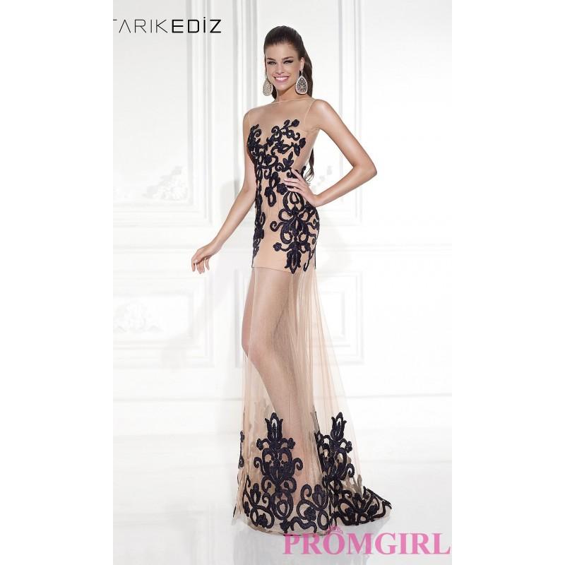 زفاف - Floor Length Open Back Gown by Tarik Ediz - Brand Prom Dresses