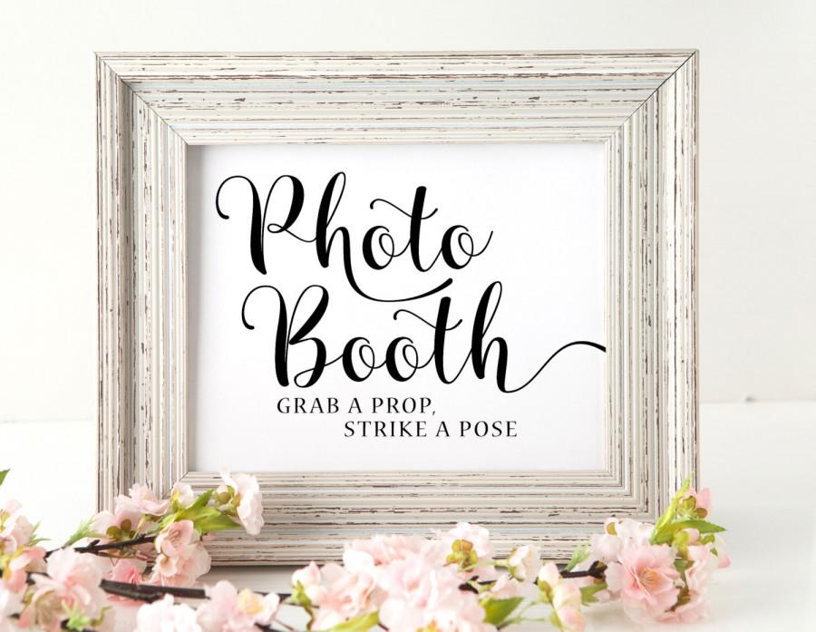 Hochzeit - Photo booth Sign 
