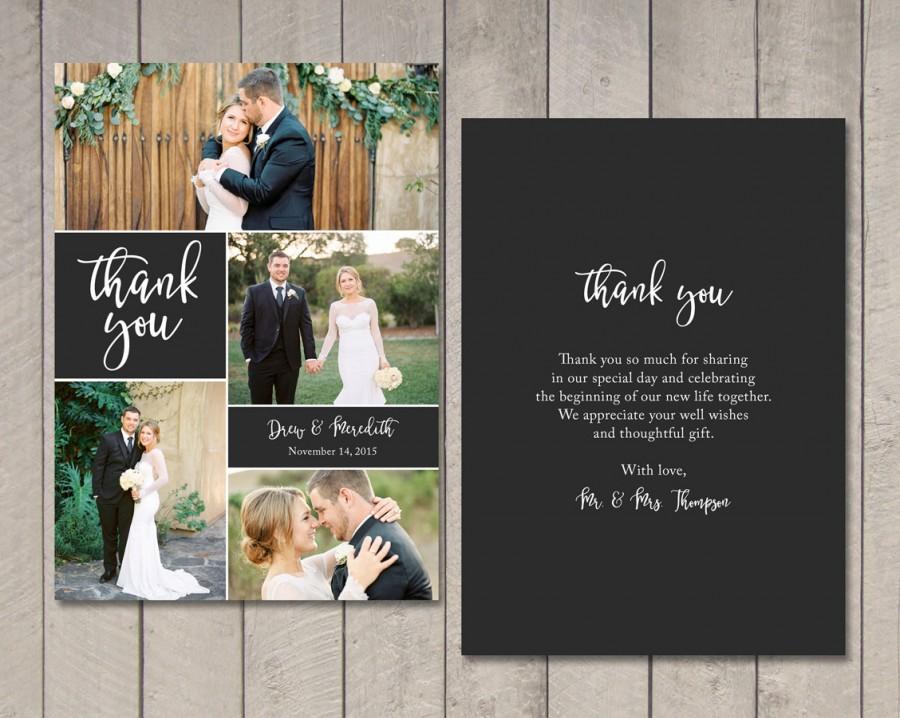 Mariage - Wedding Thank You Card (Printable) by Vintage Sweet
