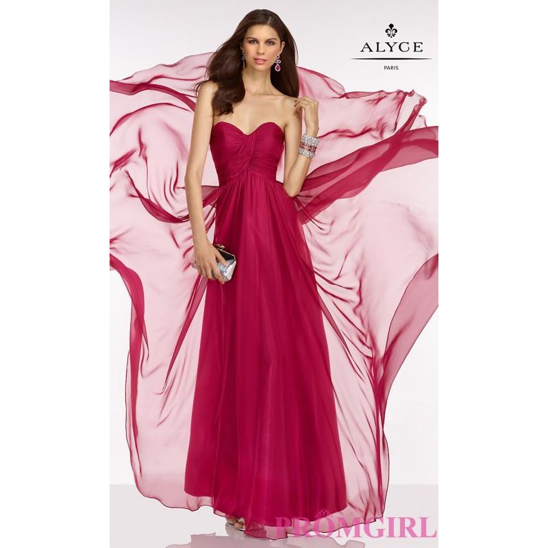 Hochzeit - Long Strapless Sweetheart Alyce Prom Dress - Discount Evening Dresses 
