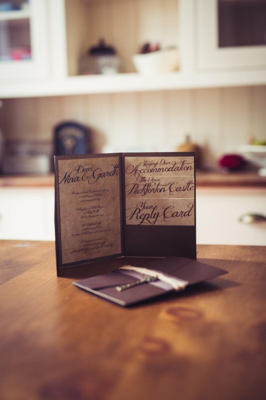 Wedding - Rustic Script Invitation for all Occasions 