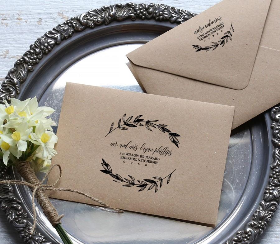 Свадьба - Rustic Wedding Calligraphy Envelope Addressing Template, DIY Printable Template, Instant Download, Editable PDF Template, Digital Download