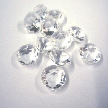 Hochzeit - DIAMOND TABLE Confetti CRYSTALS Wedding Bridal Shower Favor Centerpiece Gems Scatters Brilliant Shine! 500 Pieces 4 Carat