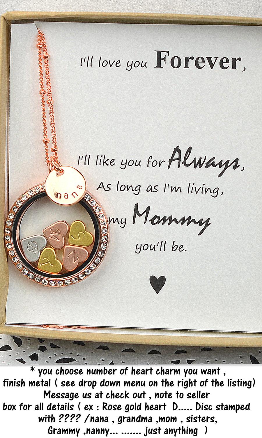 Свадьба - Christmas Gift From Son daughter Gift For Mom Personalized Initials,   Custom Birthday Gift Jewelry For Mom,Wife,Grandma,Sister ,best friend