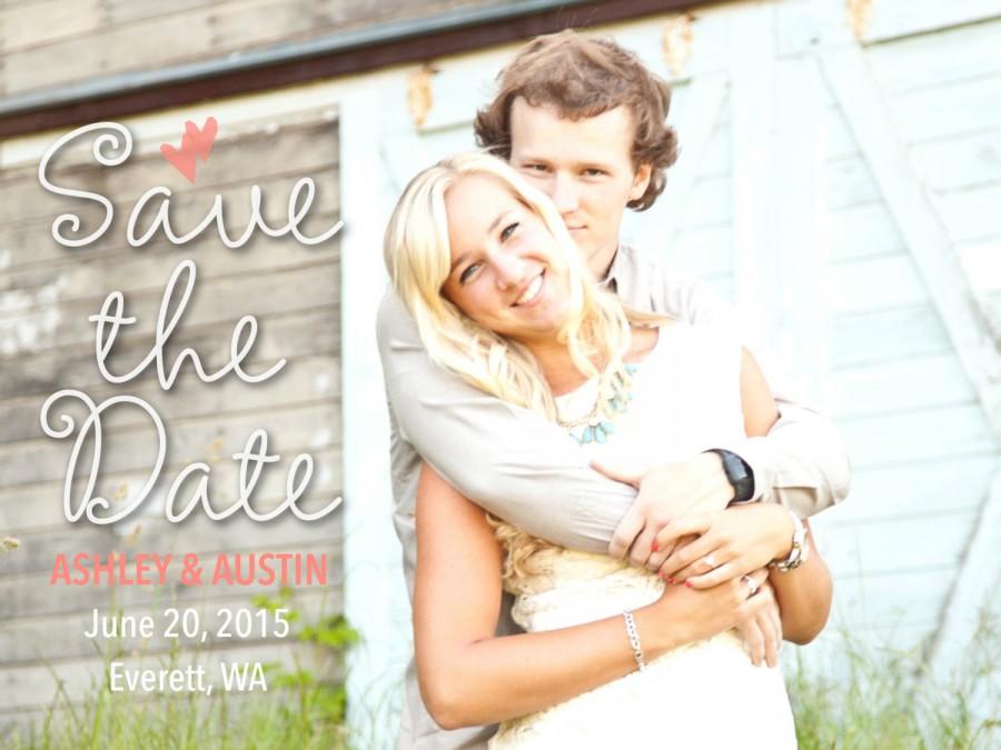 Свадьба - Wedding Save the Date - Simple Save the Date - Fun Save the Date - Wedding Invitation