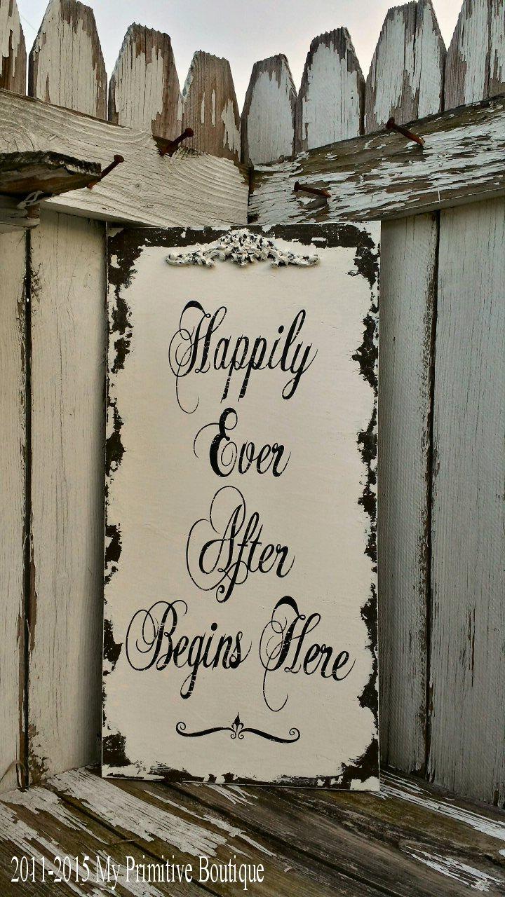 Свадьба - HAPPILY EVER AFTER Sign 