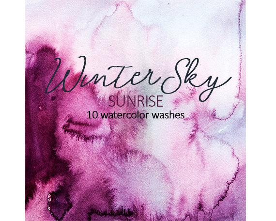 Hochzeit - Watercolor Purple Washes Pink Backgrounds Digital Design Paper Instand Download Printable Ombre Textures Wedding Ivitations Scrapbooking