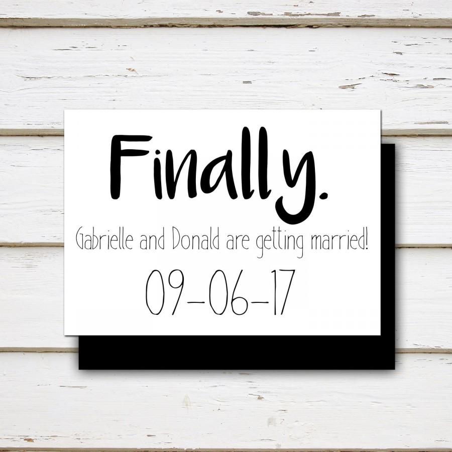 Wedding - Alexis - Printable Funny Save the Date