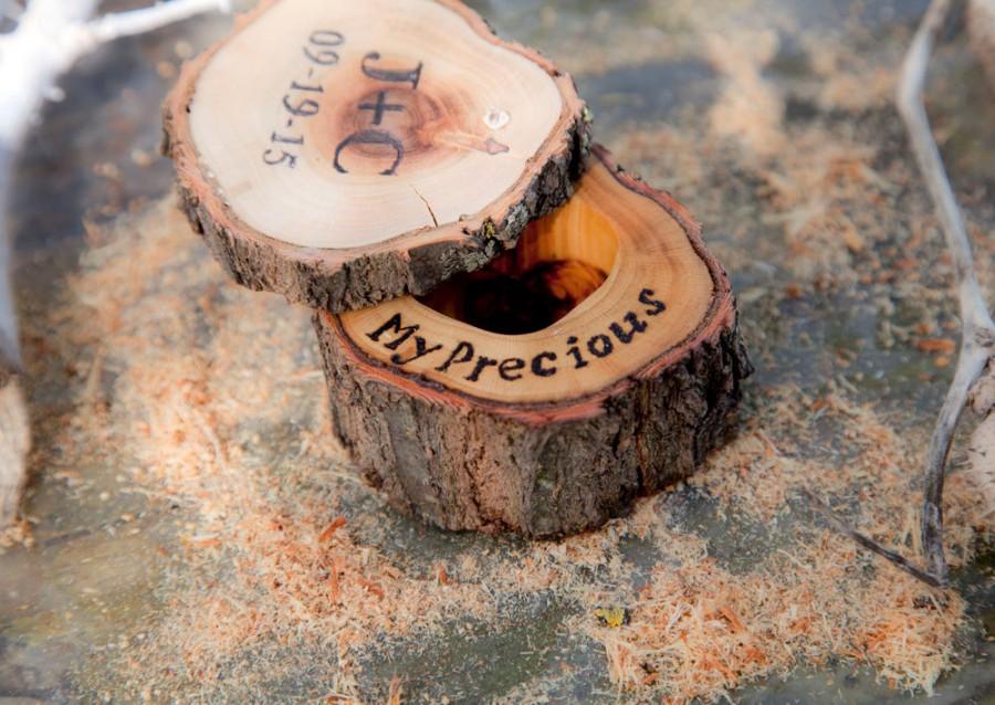 Свадьба - wedding ring box-inscription to your liking- inscription My Precious,Wood Anniversary Gif,Custom Ring Box,wedding/valentines wooden ring box