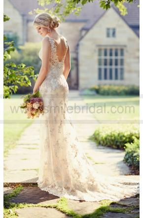 Mariage - Essense of Australia Open Back Wedding Dresses Style D1786 - Essense Of Australia - Wedding Brands