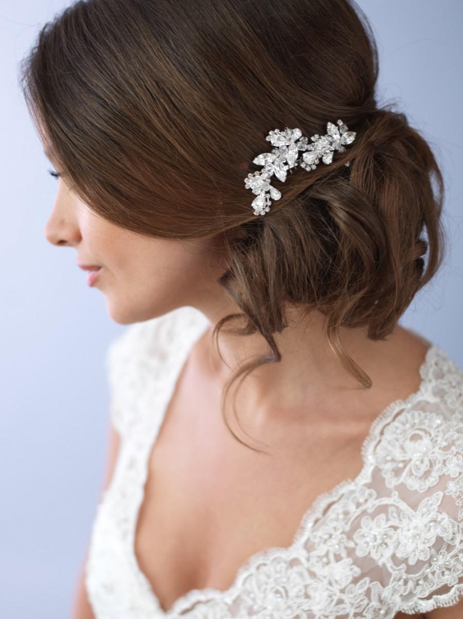 Hochzeit - Vintage Wedding Hair Comb, Rhinestone Hair Comb, Bridal Headpiece, Bridal Hair Comb, Bride Hair Comb, Hair Comb for Wedding ~TC-2222