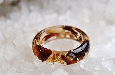 Wedding - nature inspired engagement rings, nature rings, nature inspired rings,  resin ring flower, resin ring , eco resin, eco resin ring,