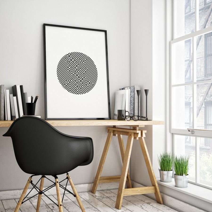 framed minimalist wall art
