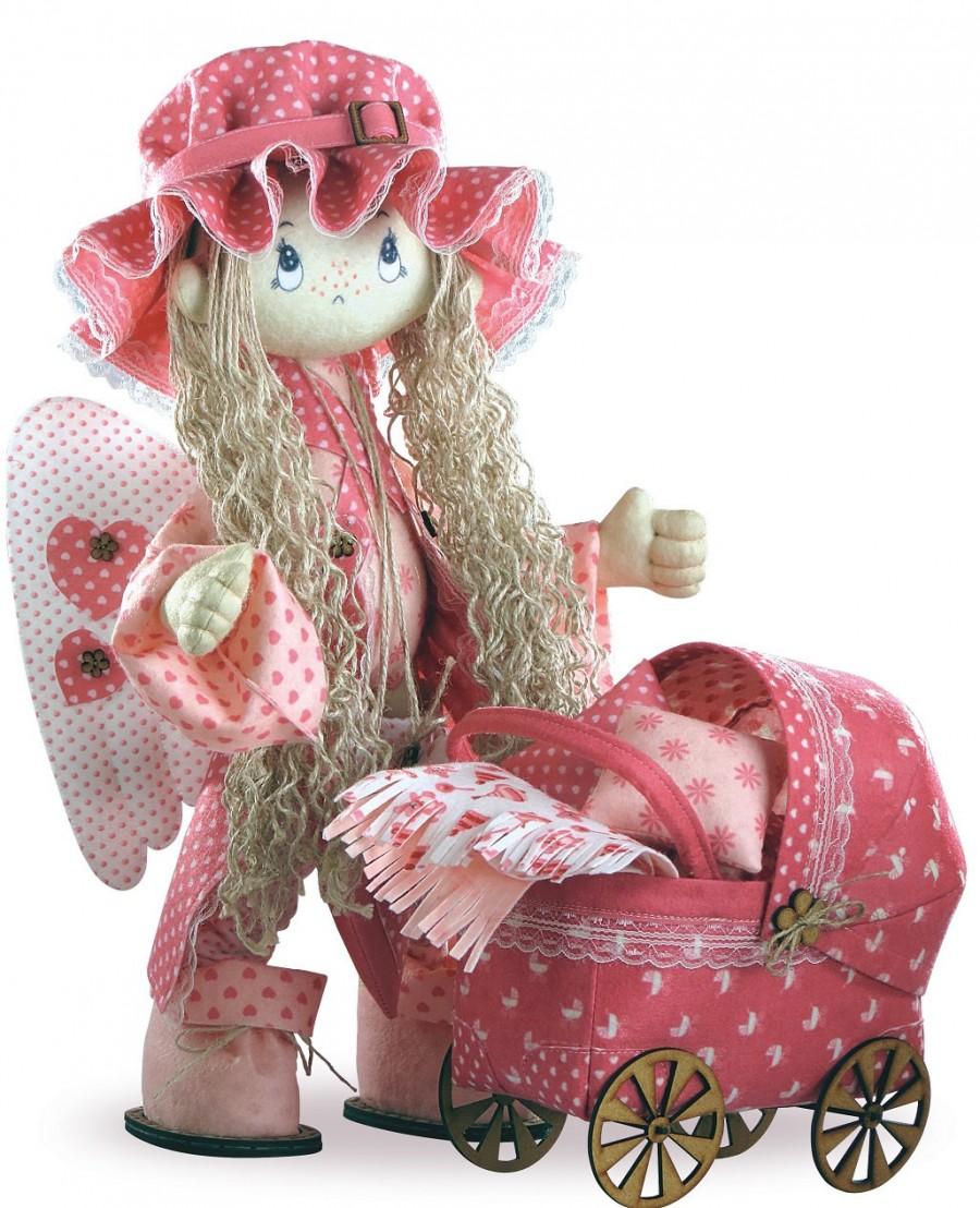 Hochzeit - Doll Angel sewing Kit  Textile carcass doll with individual traits Kit Nova Sloboda