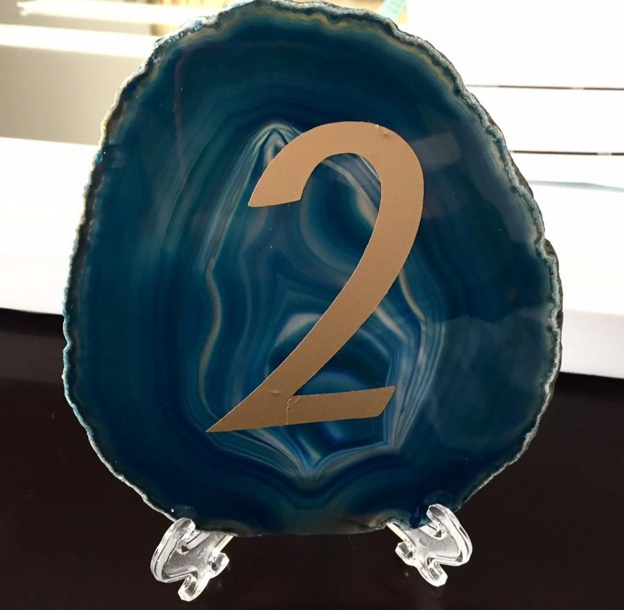Wedding Table Numbers Wedding Decor Agate Agate Table Numbers