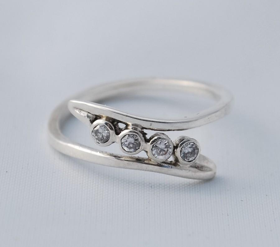 Свадьба - Sterling silver ring ,delicate ring ,wedding ring , gift ring