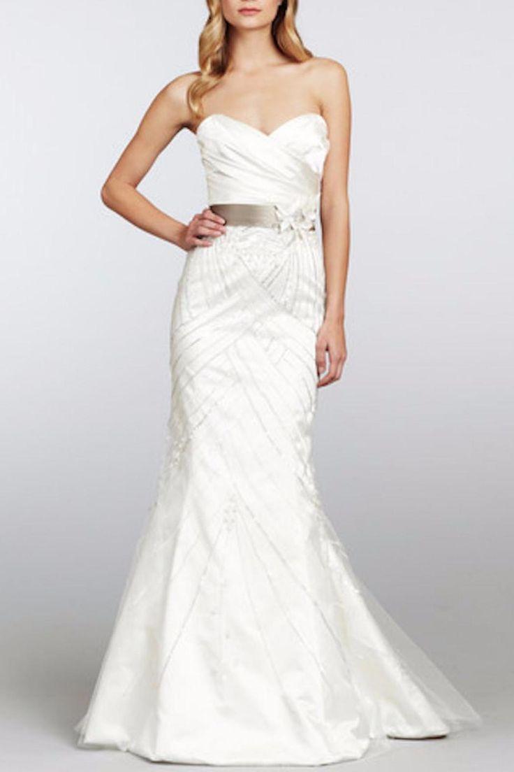 Mariage - Art Deco Wedding Dress Strapless Wedding Gown