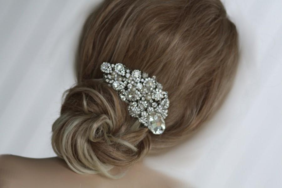 Wedding - Bridal Jewelry- Crystal Hair Comb, Tiara, Swarovski, Wedding, Bridesmaids, Rhinestones, Evening Accessories (La Madam Joli)