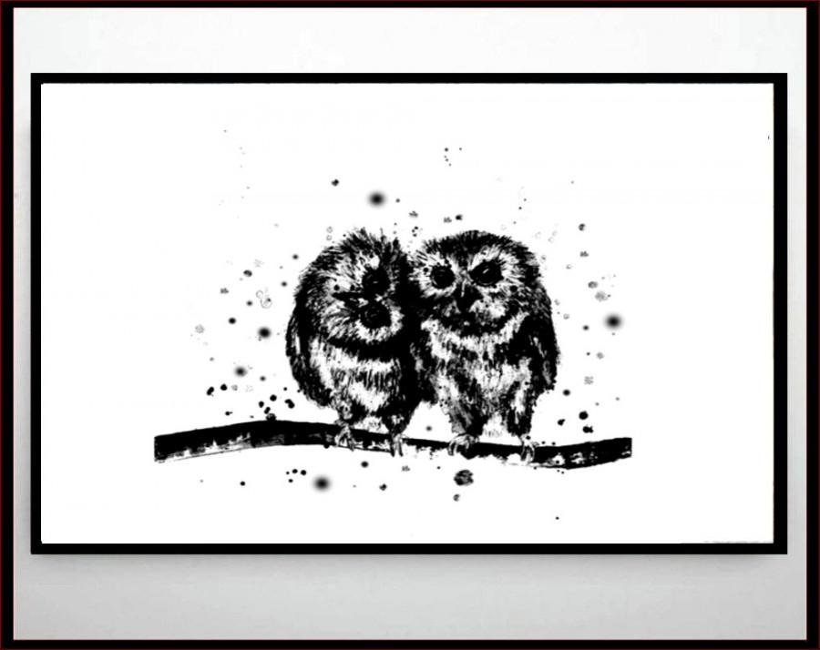 زفاف - Baby Owl Print,Owl Painting,Owl Wall Art,Owl Art Print,Owl Illustration, Watercolor Printable,Wall Art Living Room,Wall Art Instant Download