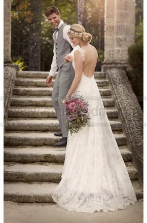 Wedding - Essense of Australia Sheath Wedding Dress With Shoulder Straps Style D1877 - Essense Of Australia - Wedding Brands
