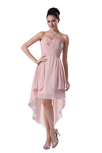 Wedding - Angelia Bridal Strapless High Low Prom Party Bridesmaids Dress