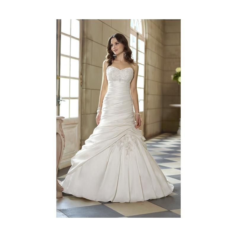 Свадьба - Sexy Trumpet/Mermaid Sweetheart Beading&Sequins Lace Ruching Sweep/Brush Train Satin Wedding Dresses - Dressesular.com