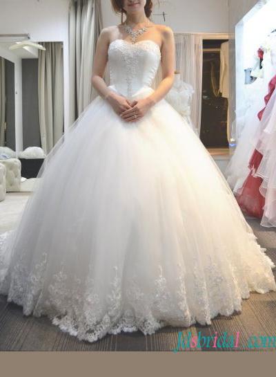 Mariage - Sweety full princess tulle ball gown wedding dress