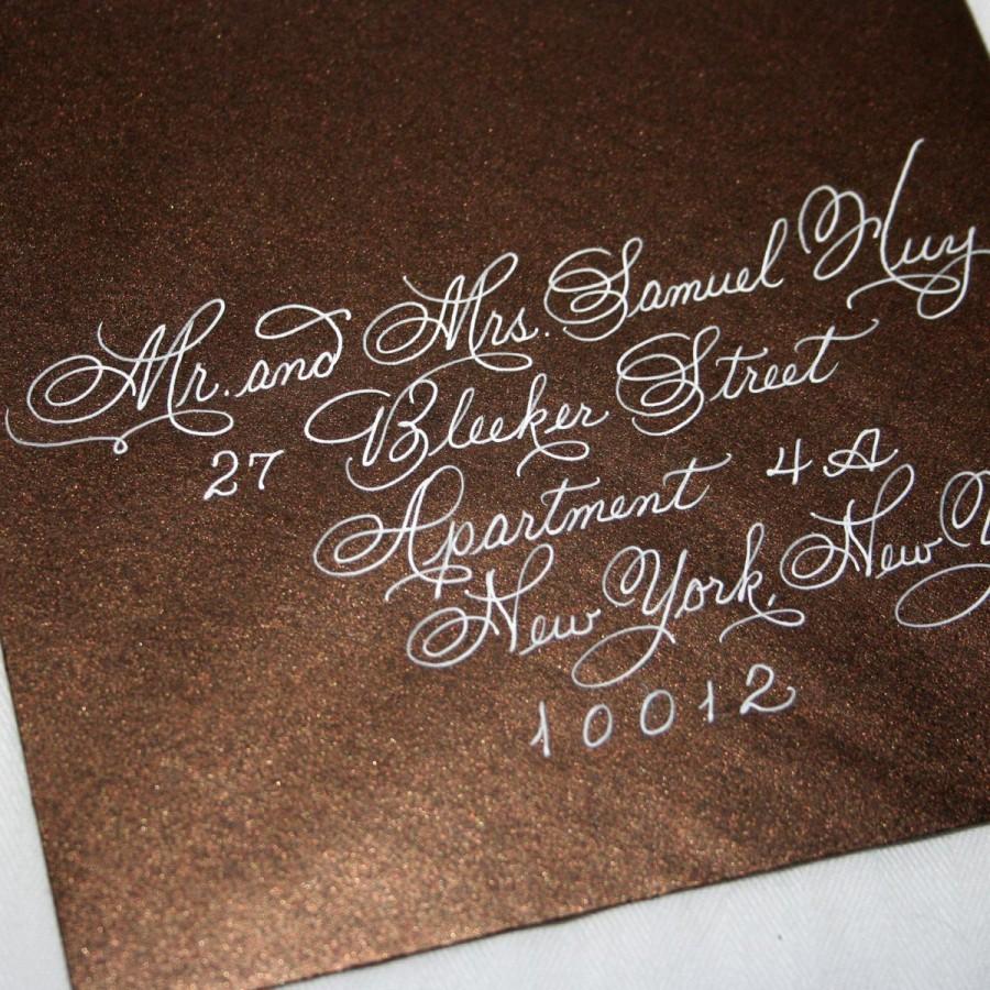 Свадьба - Calligraphy Wedding Envelope Addressing, Discount Wedding Special, Flourished Spencerian