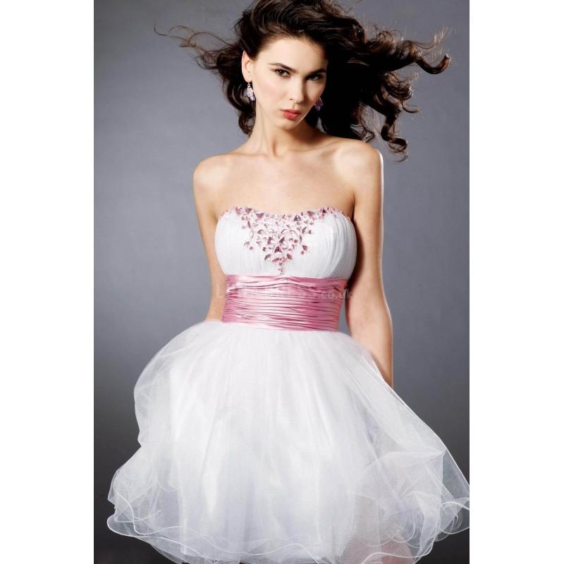 زفاف - Tulle Empire Ball Gown Short Length Scoop Prom Gown - Compelling Wedding Dresses