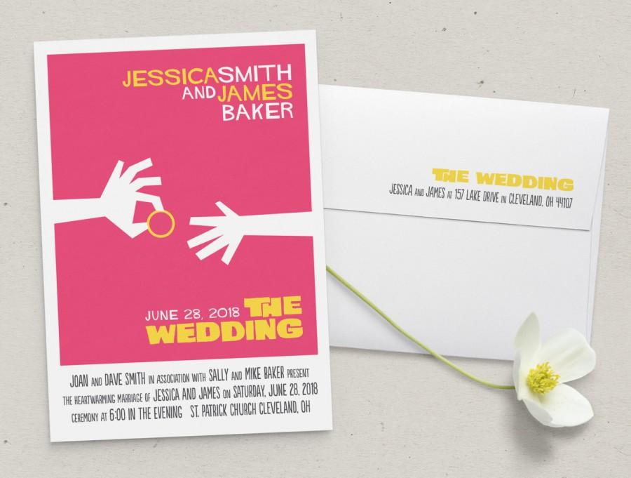 Wedding - Movie Poster Wedding Invitation Suite