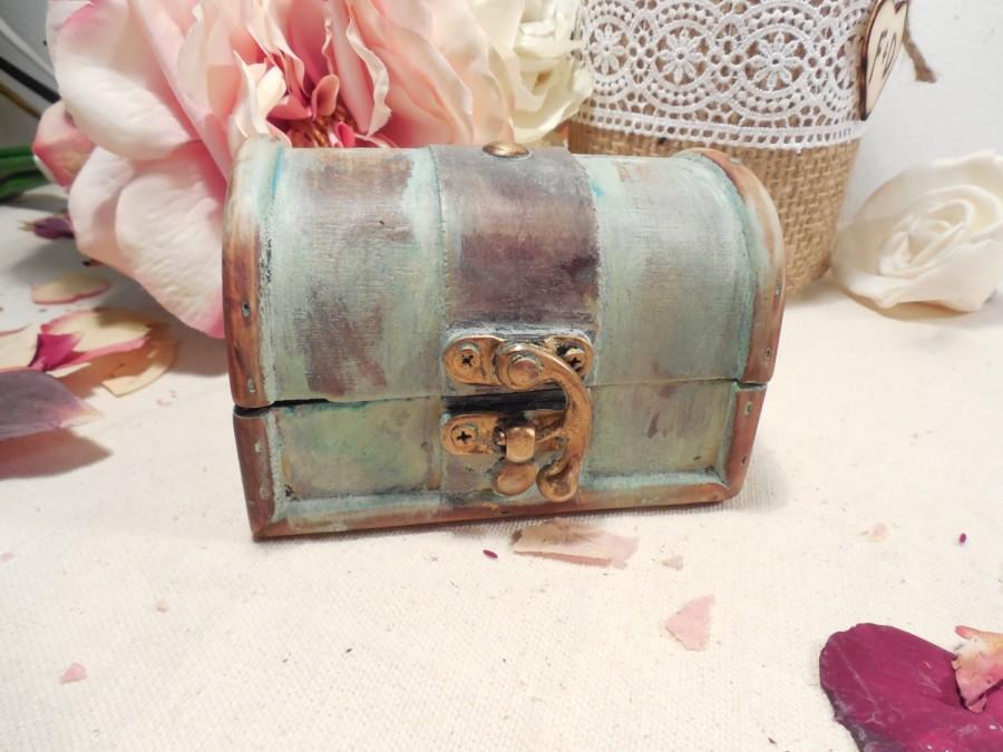 Mariage - Ring Bearer Box - Shabby Chic Rustic Wedding Decor - Ring Pillow - Personalized Ring Box - Ring Bearer