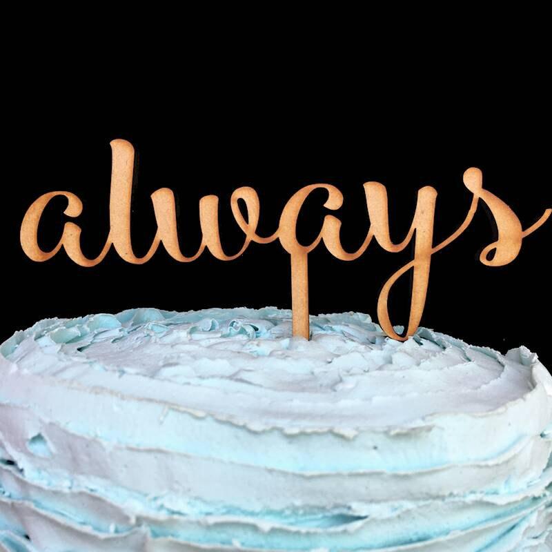 زفاف - Always Cake Topper, cake topper wedding, rose gold cake topper, gold cake topper, custom cake topper, always cake topper, cake topper, decor