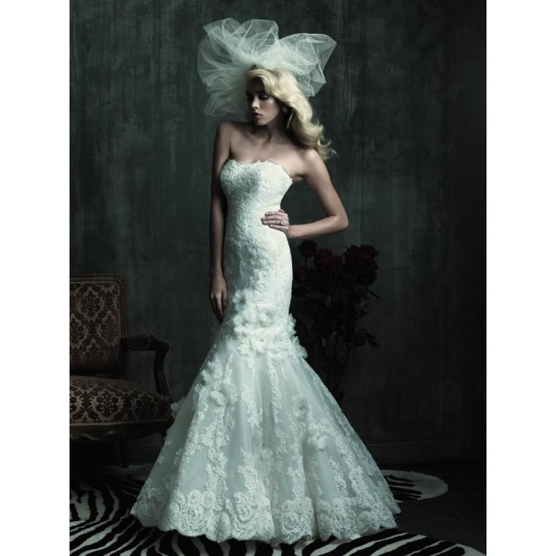 Hochzeit - Allure Couture C185 Lace Mermaid Wedding Dress - Crazy Sale Bridal Dresses