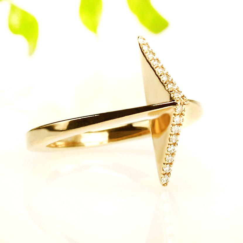 زفاف - Unique Engagement Ring, Diamonds 14K Solid Gold Engagement Ring, Ring for women, Specially Designed Ring, Delicate Engagement ring, RG-1054