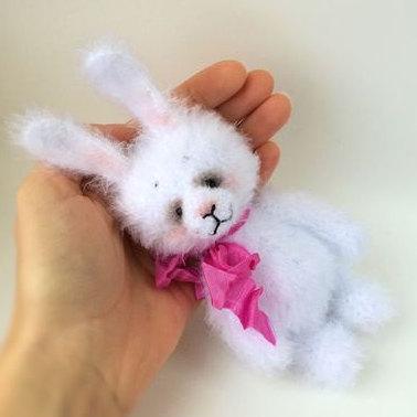 Свадьба - Plush white bunny toy plush rabbit stuffed bunny amigurumi softie rabbit doll crochet bunny doll stuffed toys plush toys Christmas toy